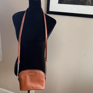 Steve Madden Tan Crossbody Bag with Gold Accents